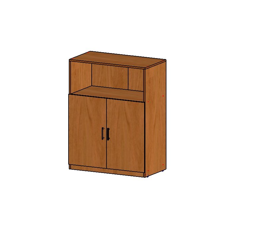 Шкаф стеллаж низкий широкий с полкой