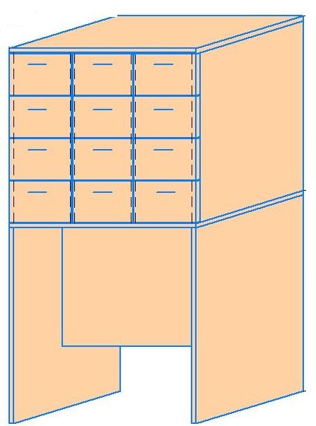 Шкаф картотечный