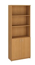 Шкаф широкий полузакрытый (3 открытые полки)